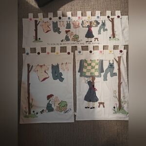 Vintage Laundry Themed Wall Hangings